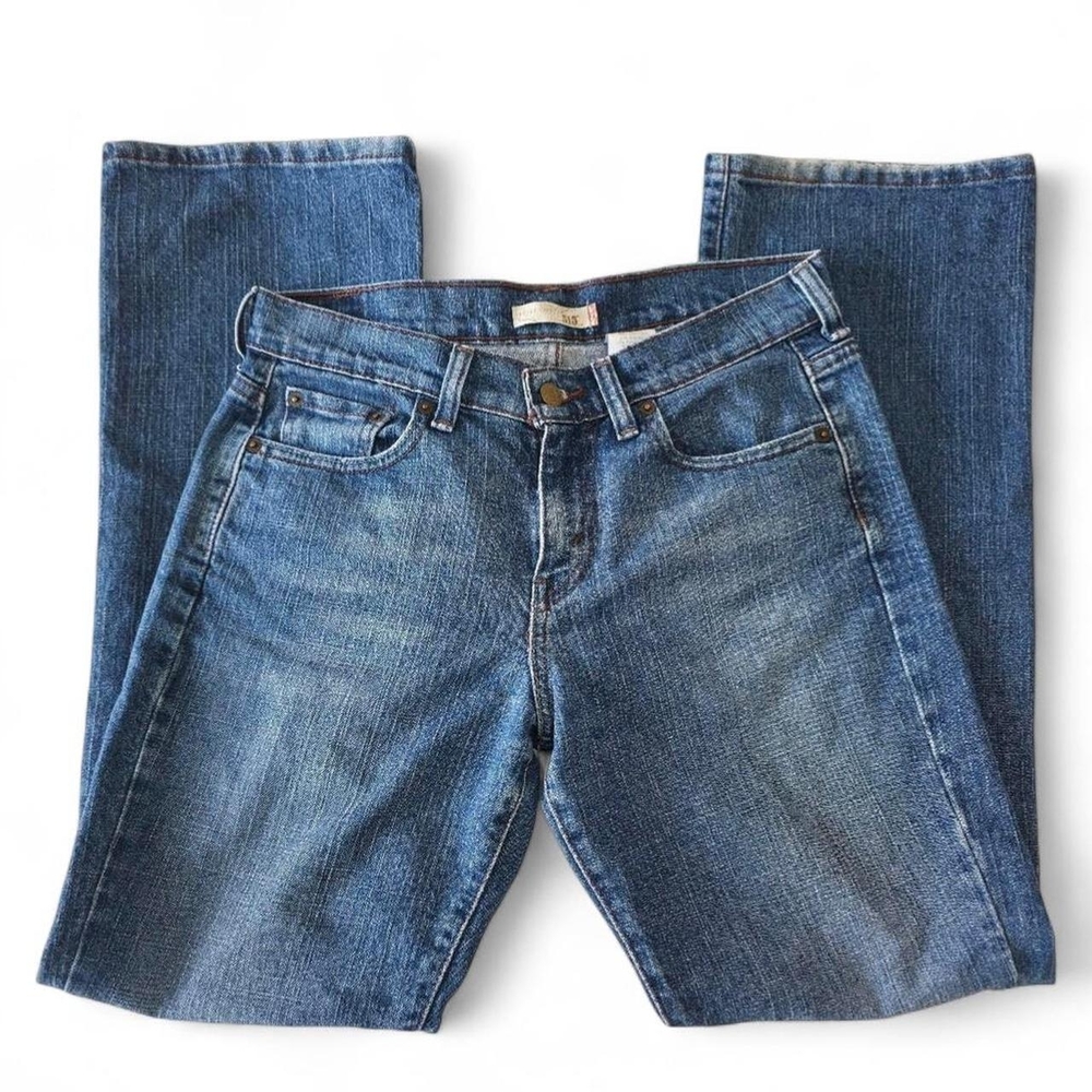 Levi's Women's Straight-Leg Jeans — Mid Blue Denim
